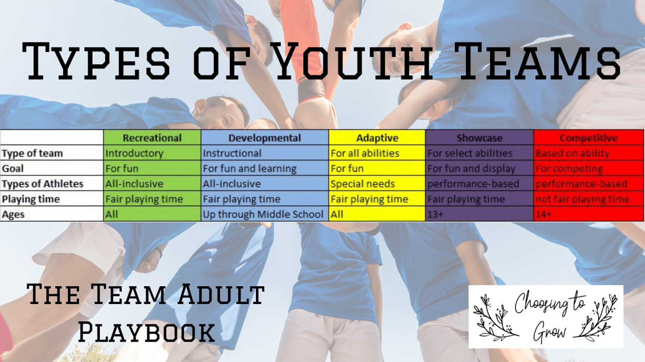 Types of Youth Teams